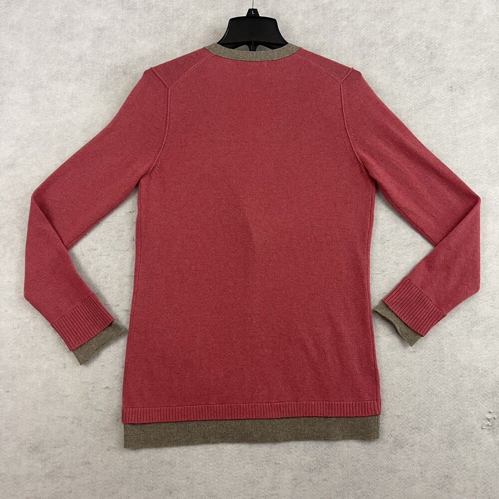 Banana Republic Cardigan Sweater Womens Size Large Pink Button Up Wool Cashmere - Picture 9 of 12